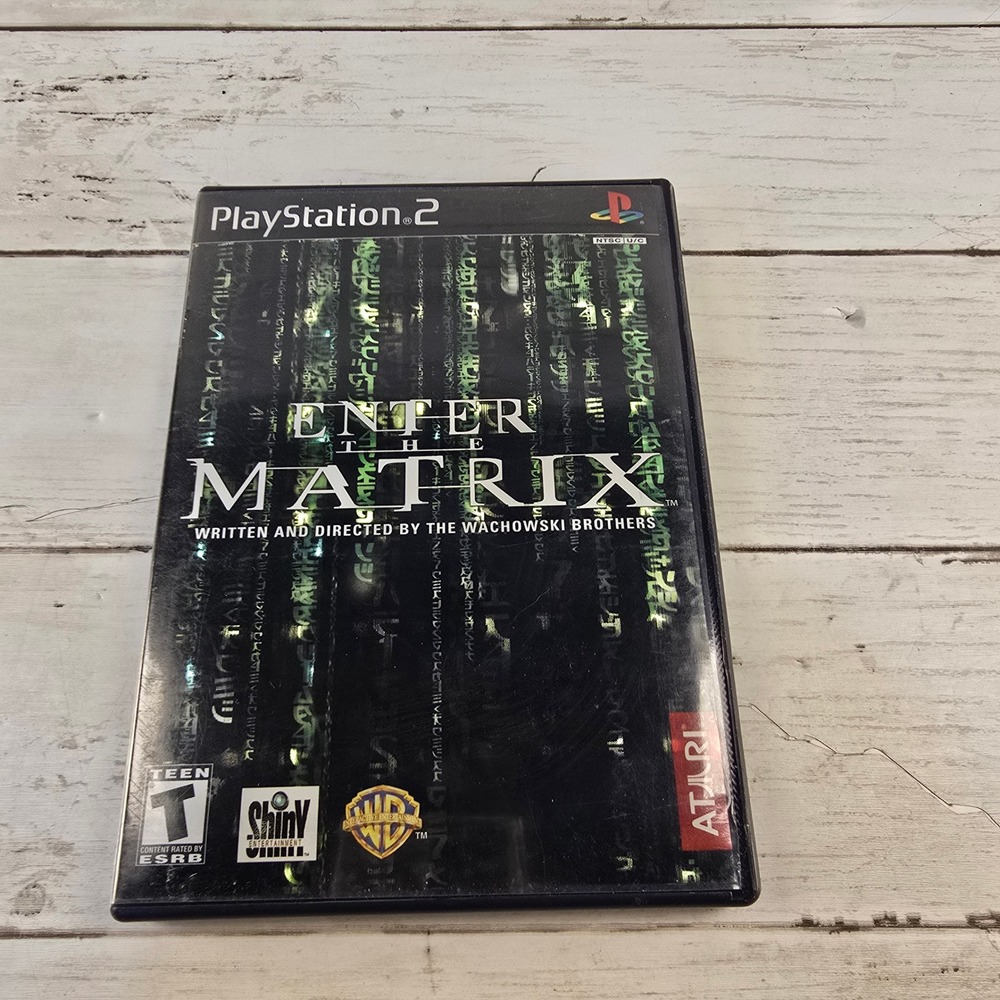 Enter the Matrix Sony PlayStation 2 PS2 Game Atari Shiny NTSC SLUS-20454